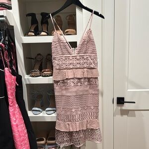 Dusty rose midi dress